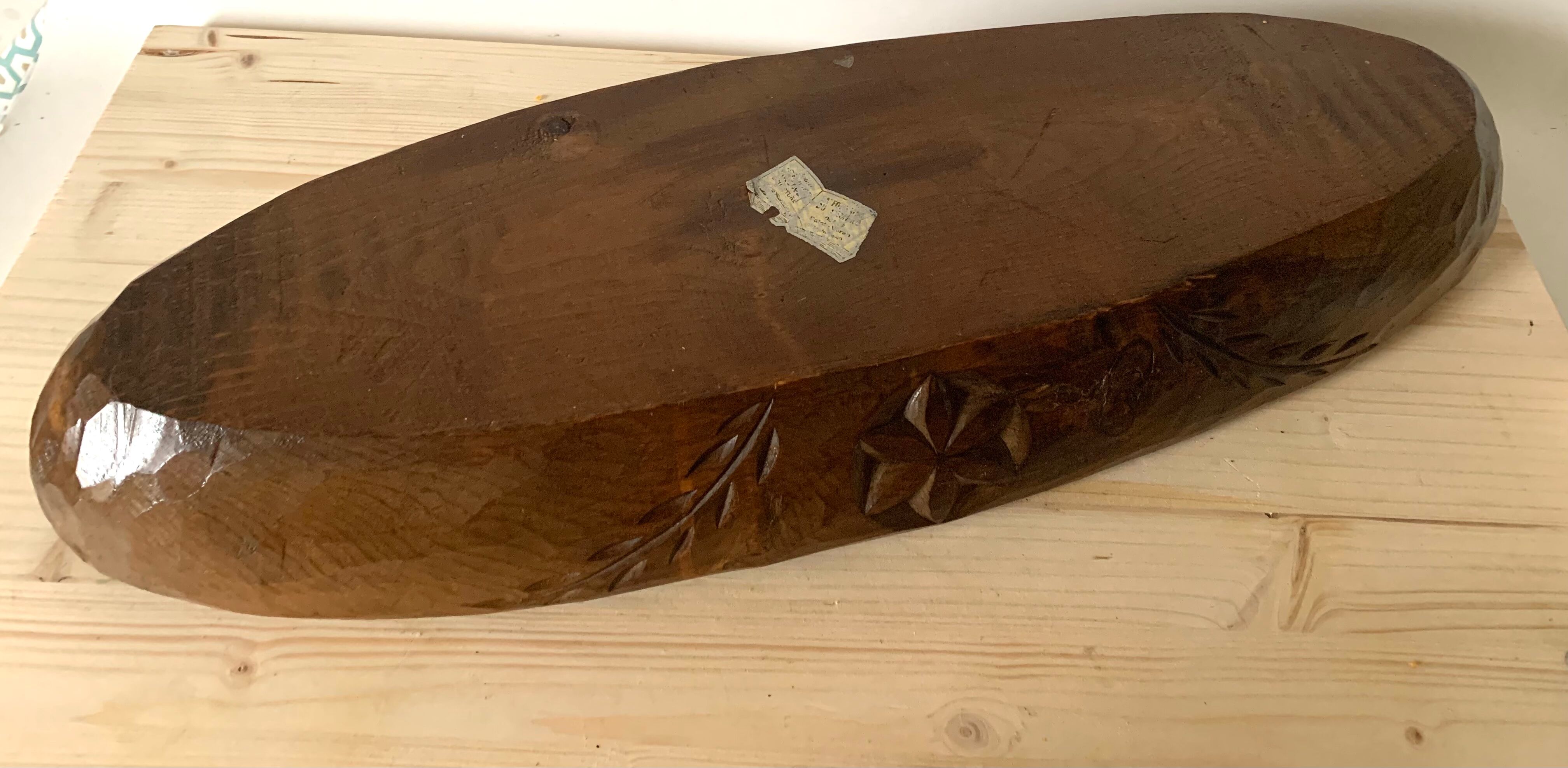 Large wooden dish