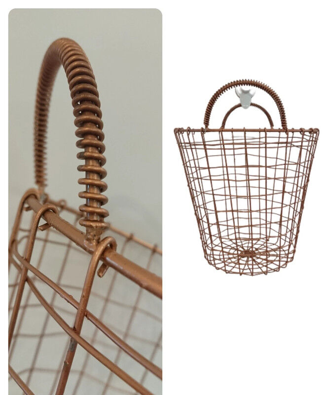 Copper metal paper basket