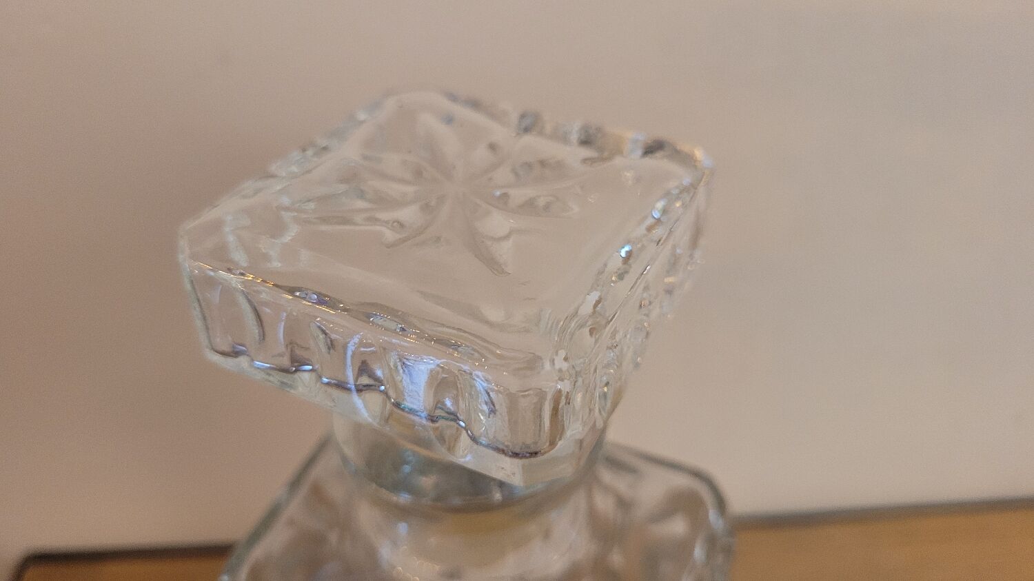 60's glass decanter
