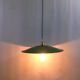Green enamelled sheet metal hanging lamp