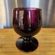 Large purple bubble glass lantern biot – signed