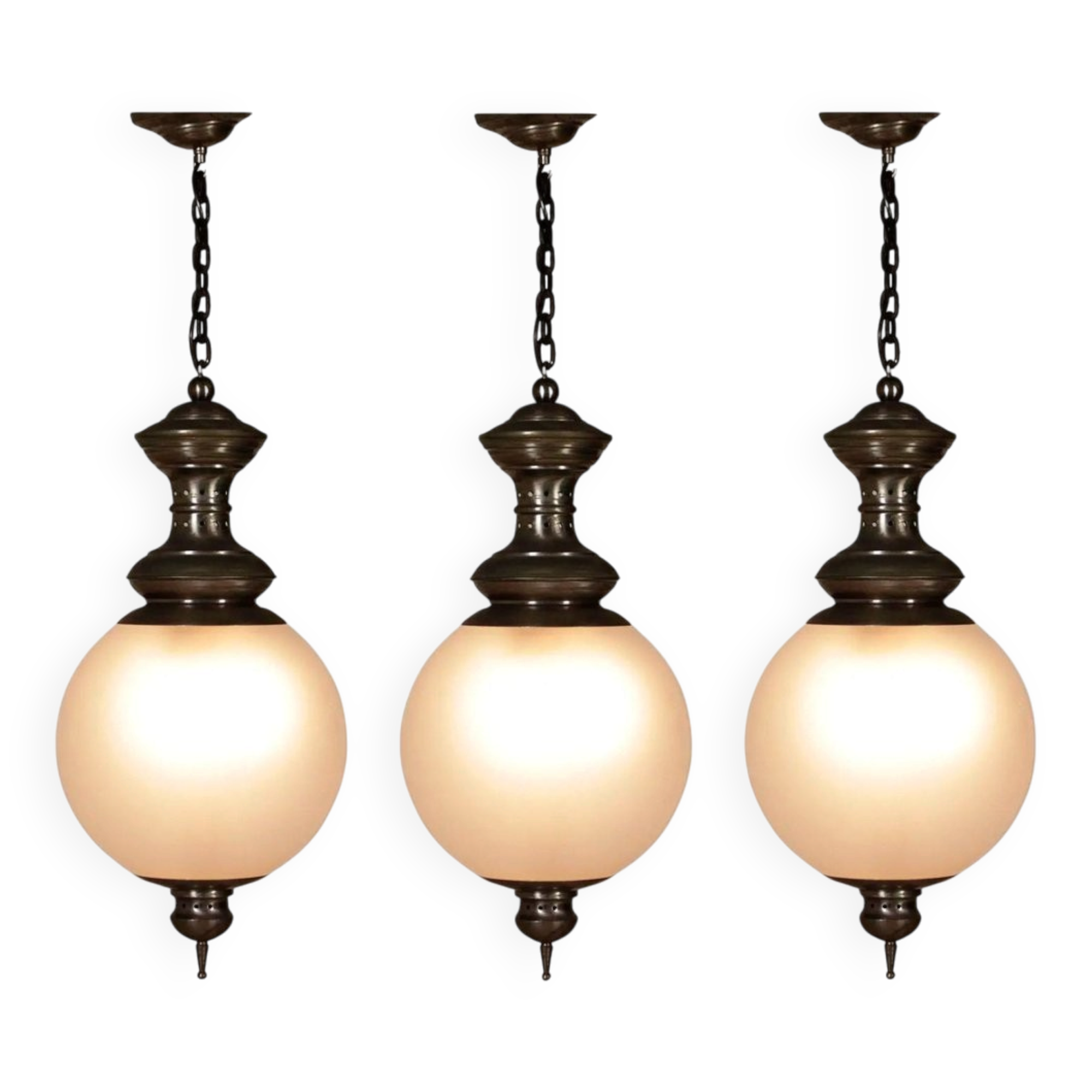 LS1 Pendant Lamps by Luigi Caccia Dominioni for Azucena, Italy, 1950s, Set of 3