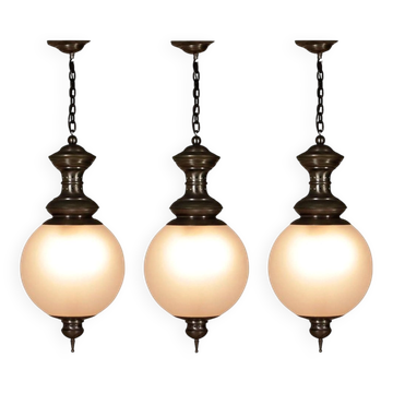 3 suspensions LS1 attribuées à Luigi Caccia Dominioni pour Azucena, Italie, années 1950