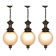 LS1 Pendant Lamps by Luigi Caccia Dominioni for Azucena, Italy, 1950s, Set of 3
