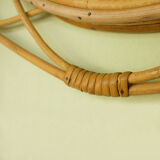 Vintage rattan mirror 37x61cm