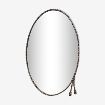 Miroir ovale chromé, 60
