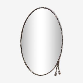 Oval chrome mirror, 60