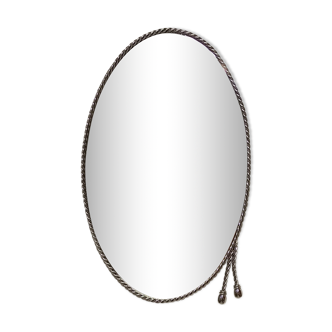 Miroir ovale chromé, 60