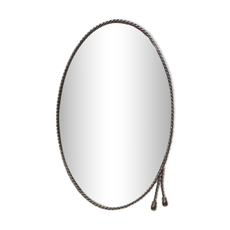 Oval chrome mirror, 60