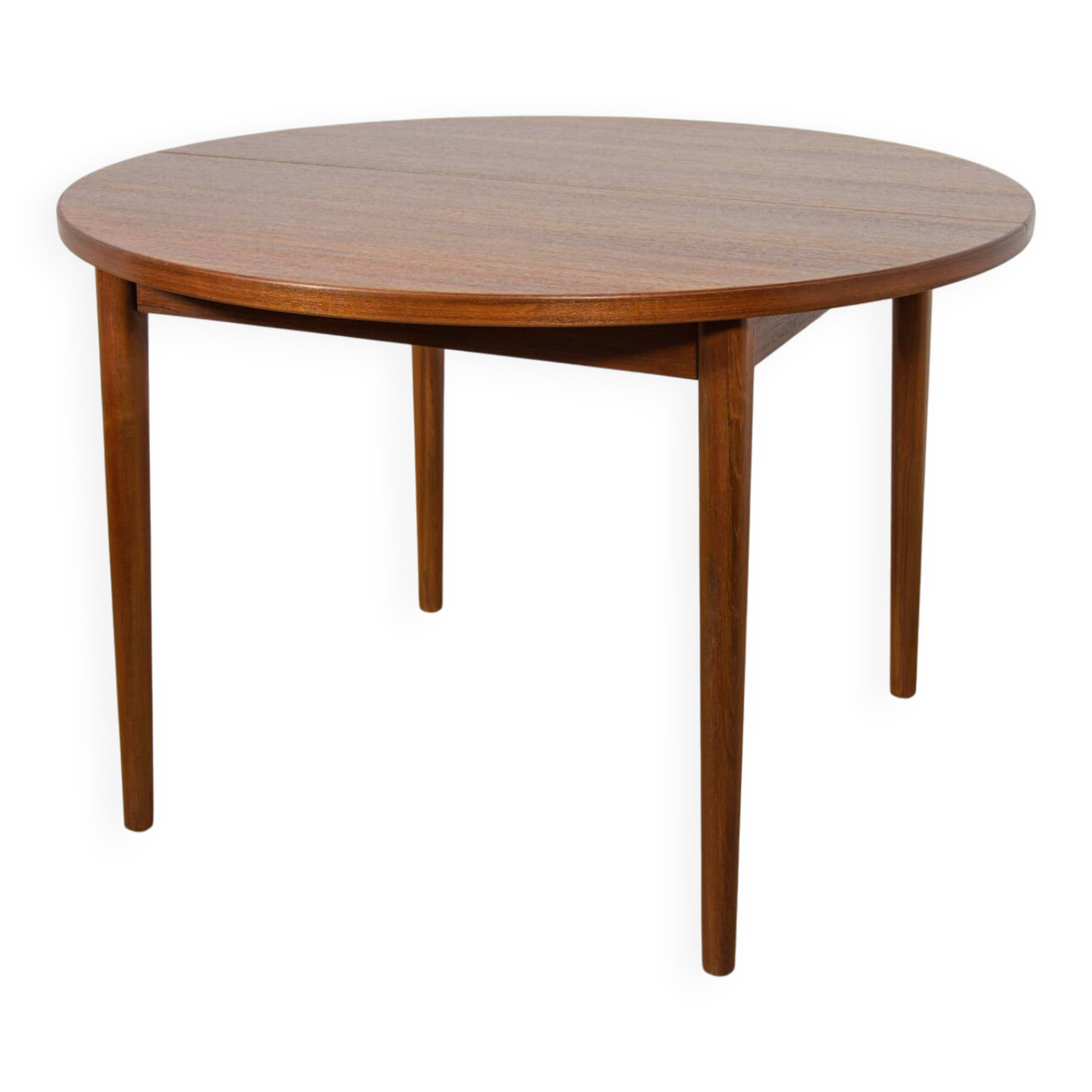 Mid-Century Round Teak Dining Table by Nils Jonsson for Hugo Troeds, Sweden