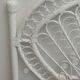 Headboard 2 places rattan peacock