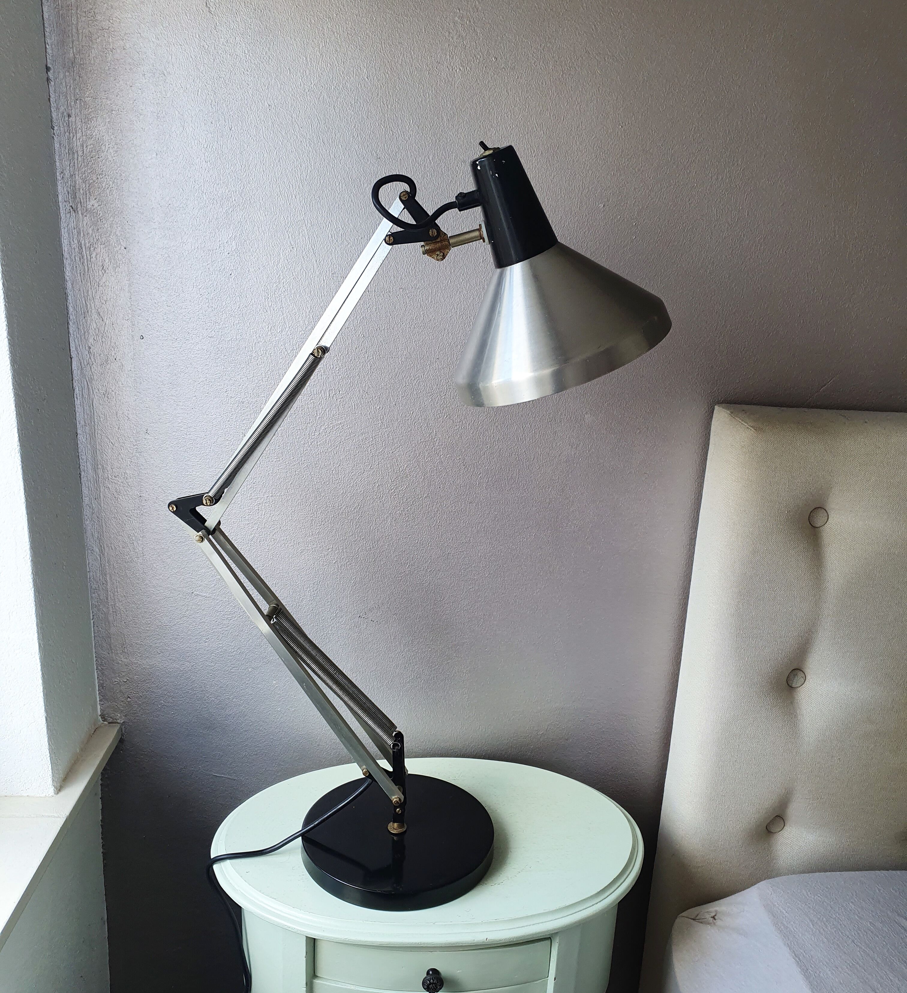 Hala Zeist metal desklamp from the seventies