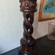 Vintage twisted wooden candlestick
