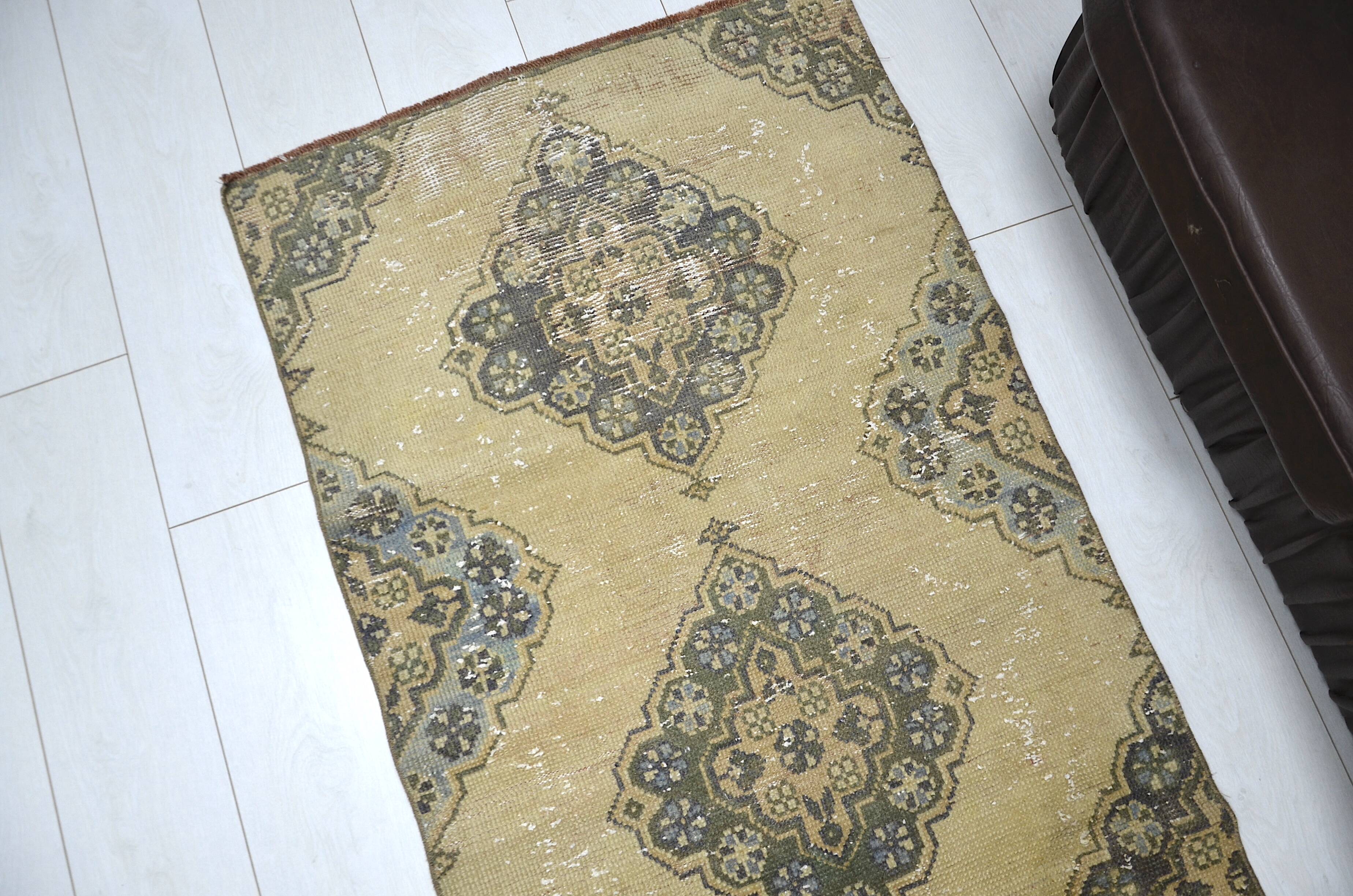 Orange & Brown Oushak Runner sku 2254