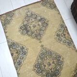 Orange & Brown Oushak Runner sku 2254