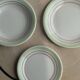 Set of 12 green and pink Italian plates