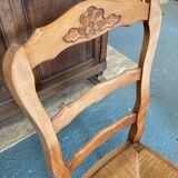 Lot de 6 chaises en chêne paillées