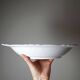 Large hollow serving dish, fine white Limoges porcelain, vintage/antique