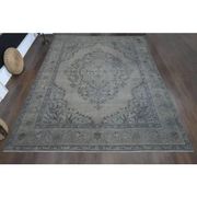 1970s Vintage Persian Handmade Wool Cotton Brown Area Rug 300x380