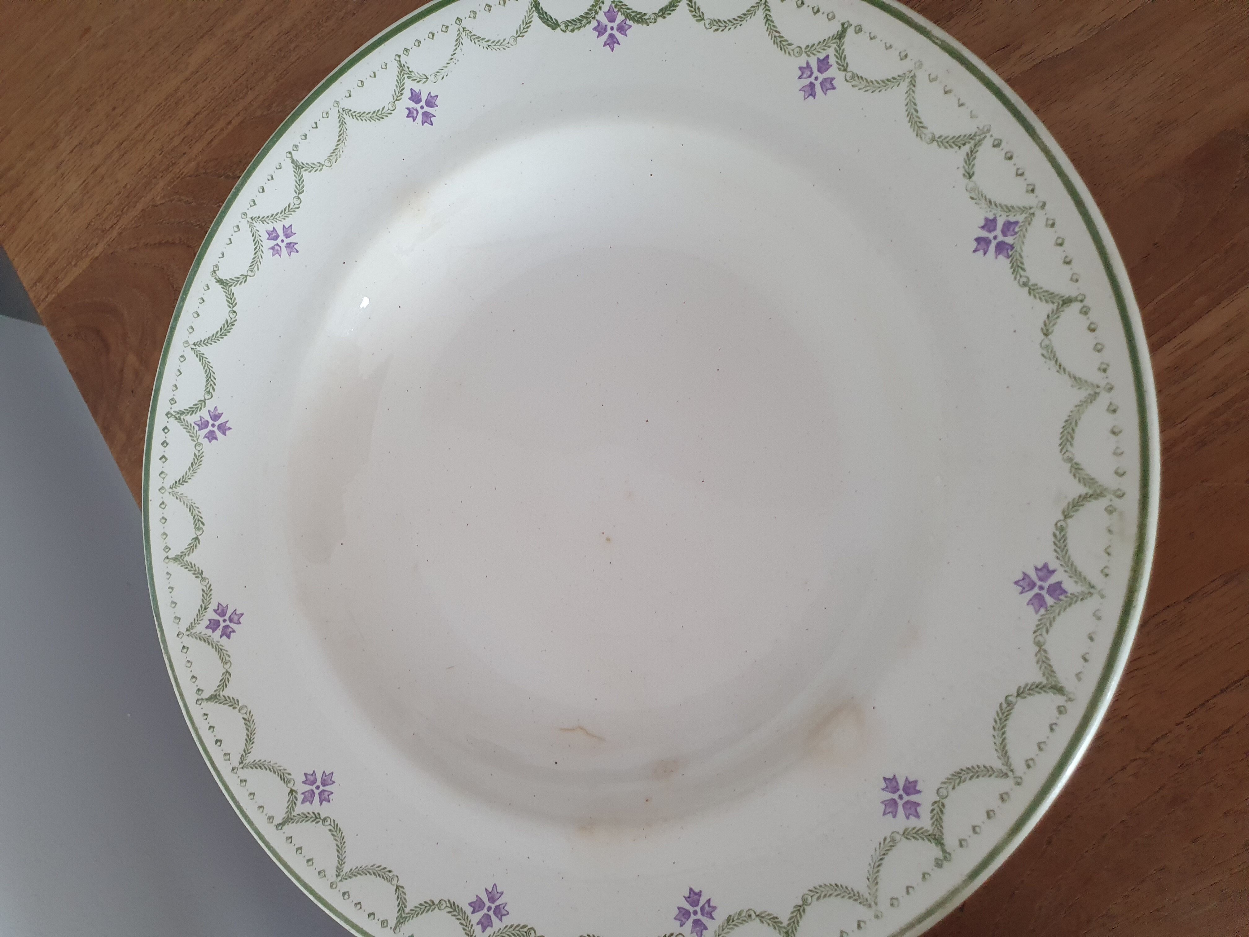 16 hollow plates iron earth longwy model Violetta