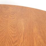 Table à manger ronde restaurée par Villy Schou Andersen / chêne / design danois moderne des années 1960 / 1970