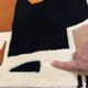 2 tapis moderne tuftés main, 1960