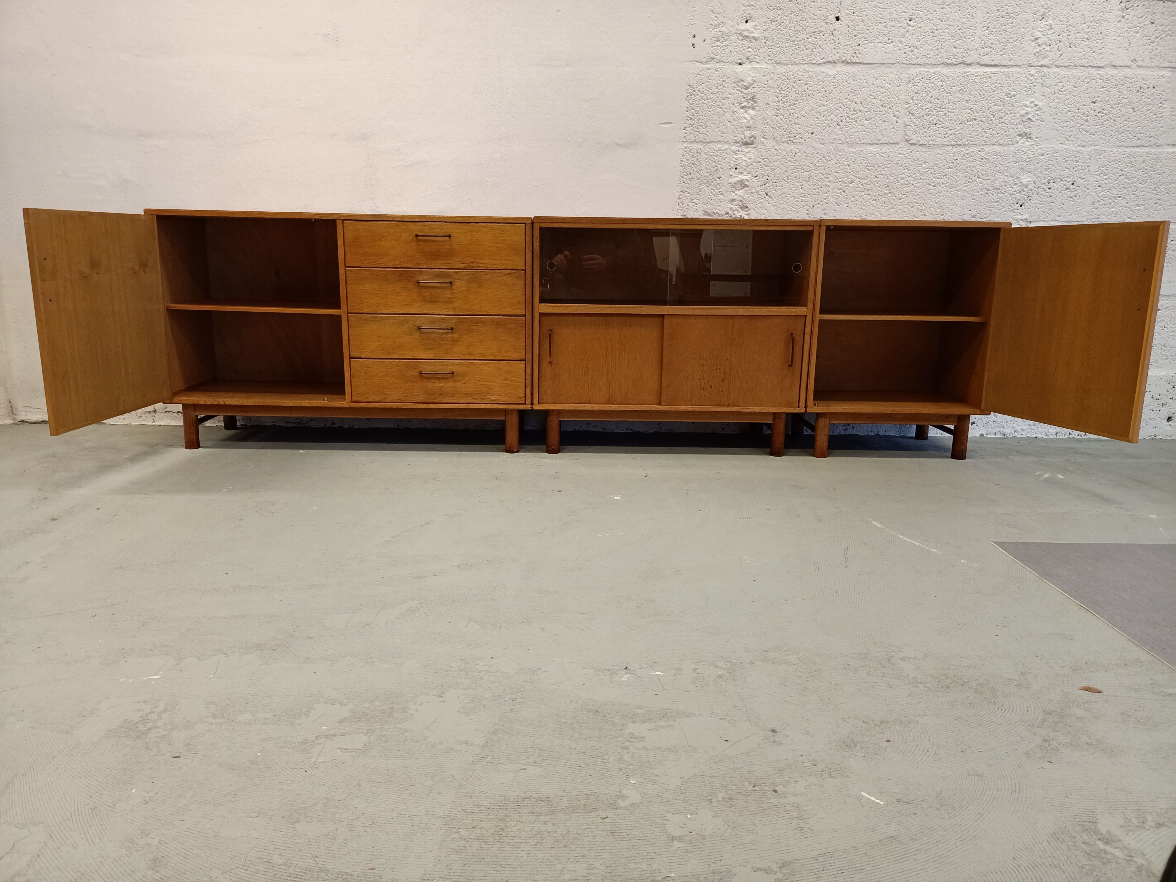 Dutch sicdeboard in 3 parts, 1950's