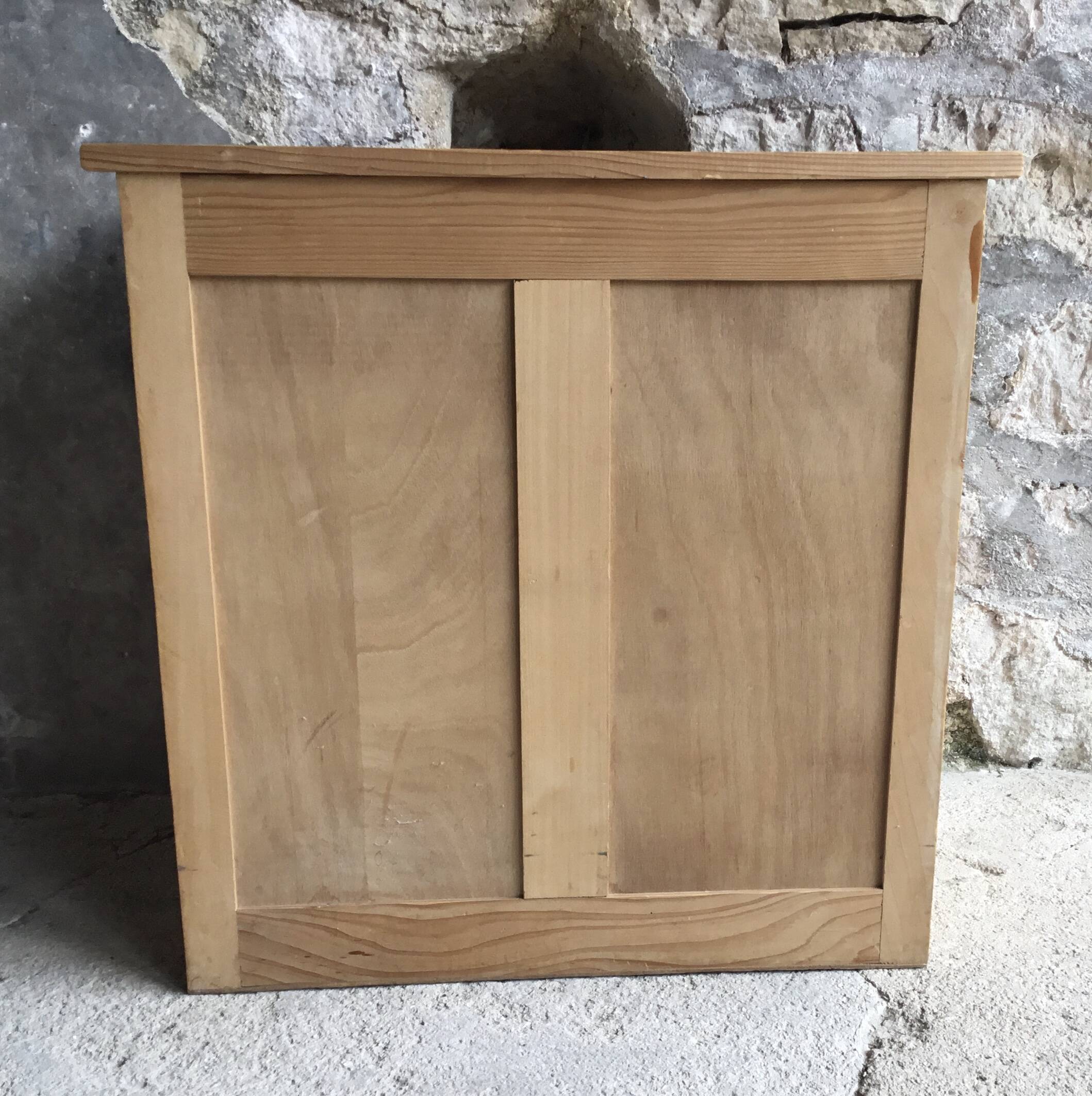Parisian sideboard in raw wood - vintage 1960