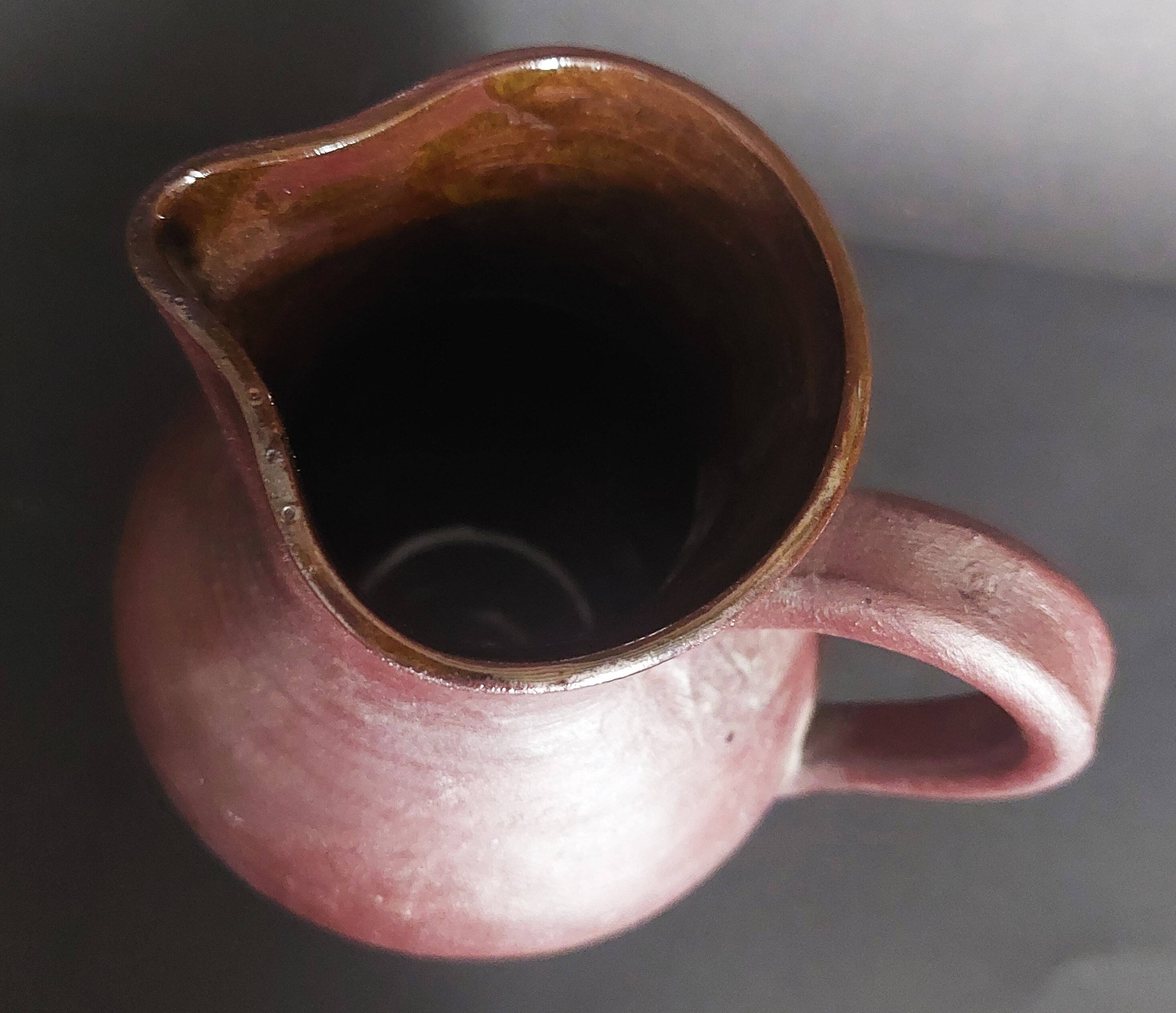 Stoneware pitcher, signature to be identified, 20th century