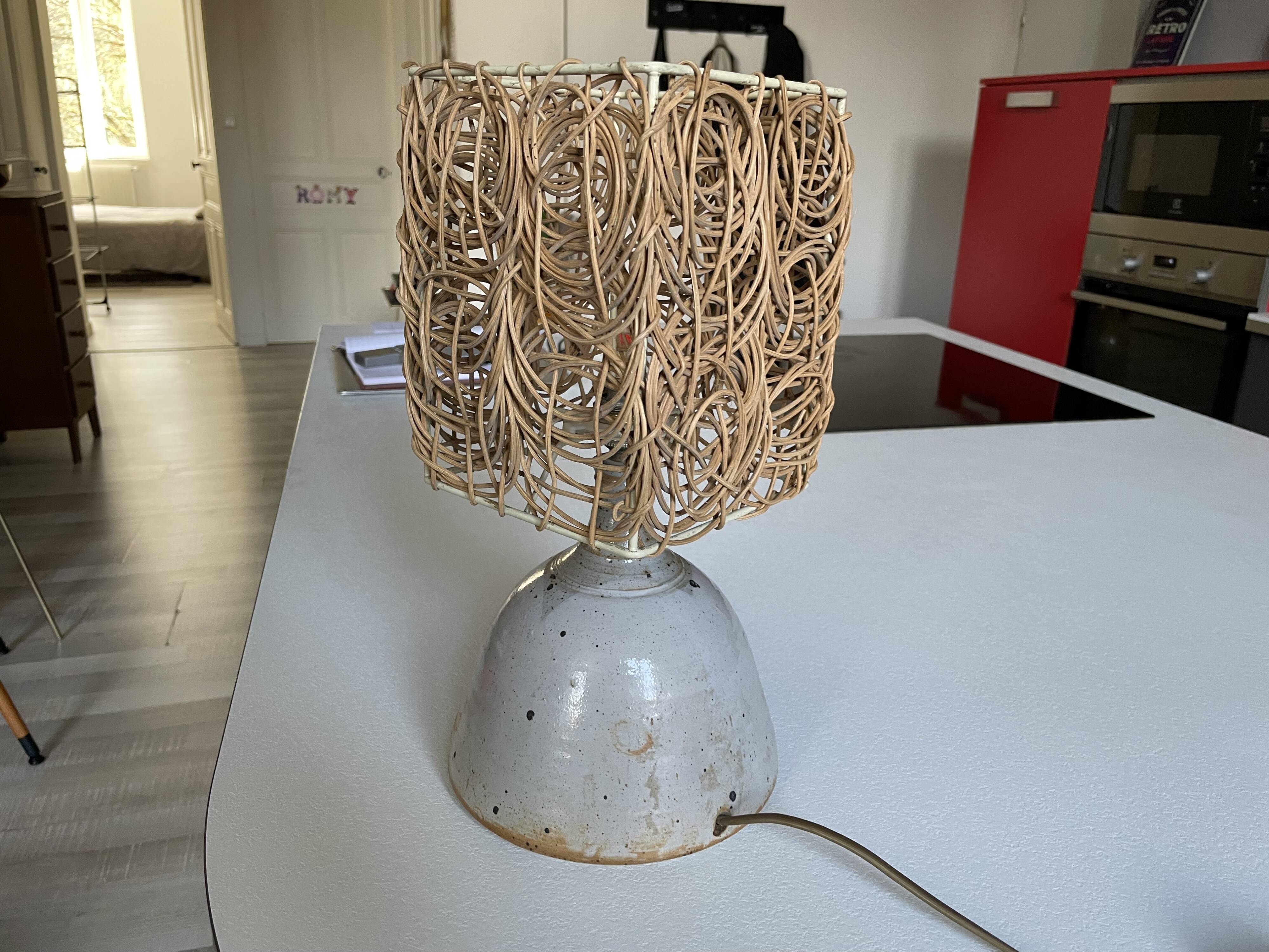 70s ceramic lamp