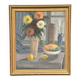 Swedish Oil on Panel – “Vase and Fruit Bowl” by Helge Andersson