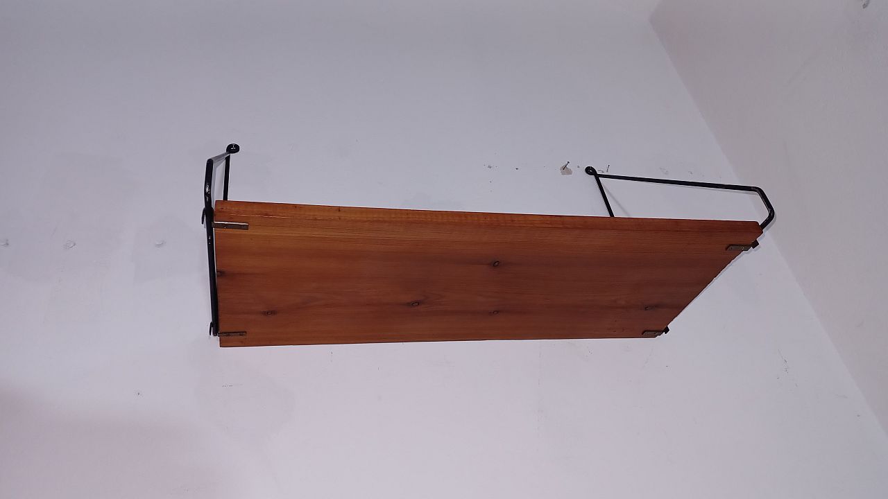 Wooden Wall Shelf, 1970s
