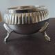 Vintage silver metal tripod salt shaker