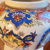 Vase with bird decoration signed y . p derevua