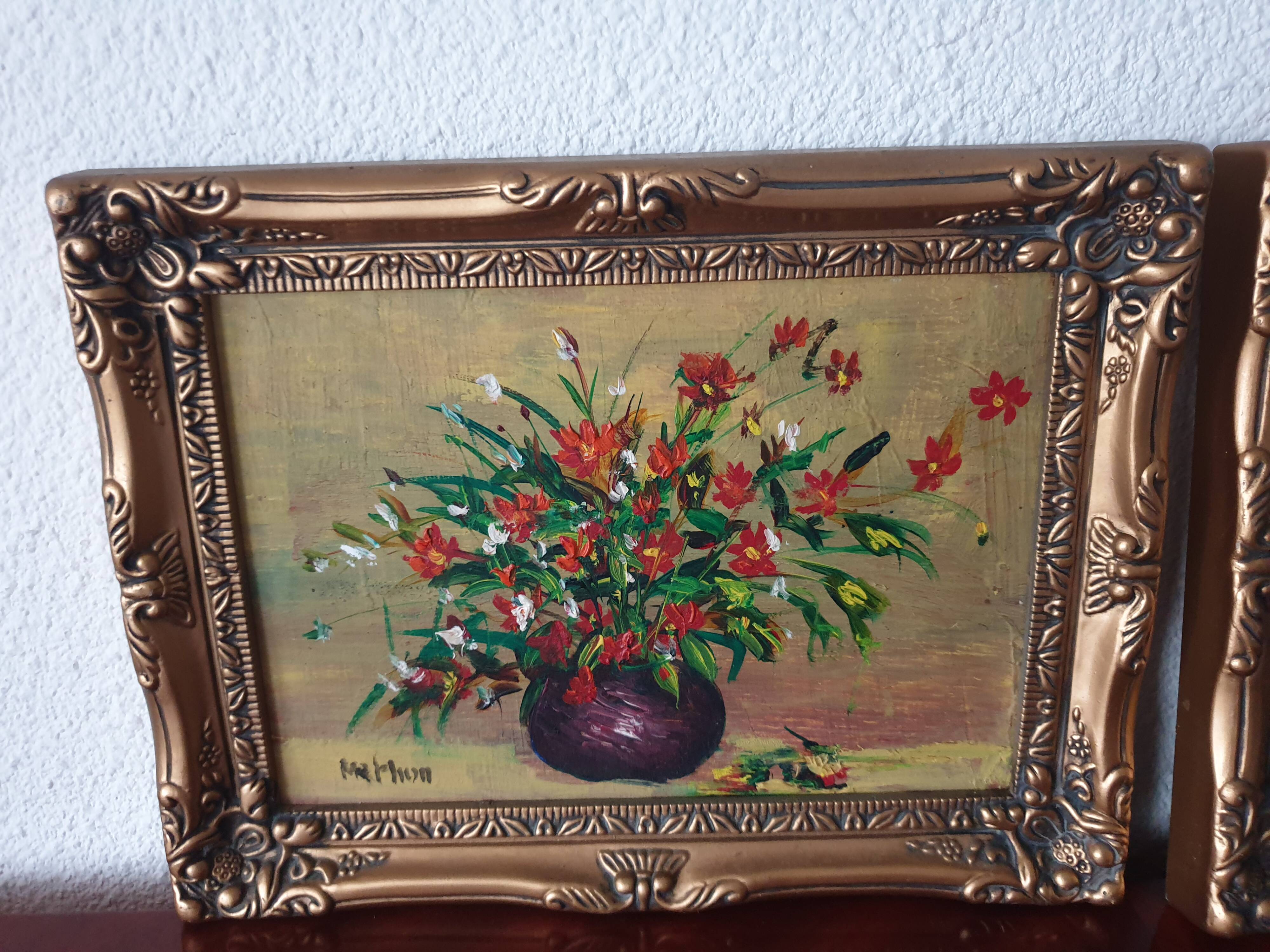 2 peintures nature morte