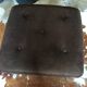 Velvet pouf adjustable footrest