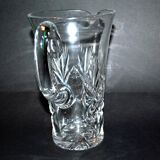 Pichet cruche en cristal richement taillé, 1950