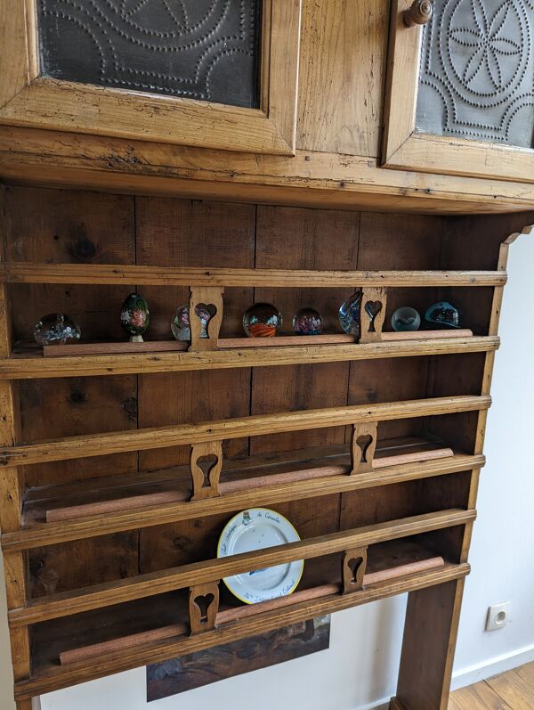 Vaisselier égouttoir étagère sur pied xixieme