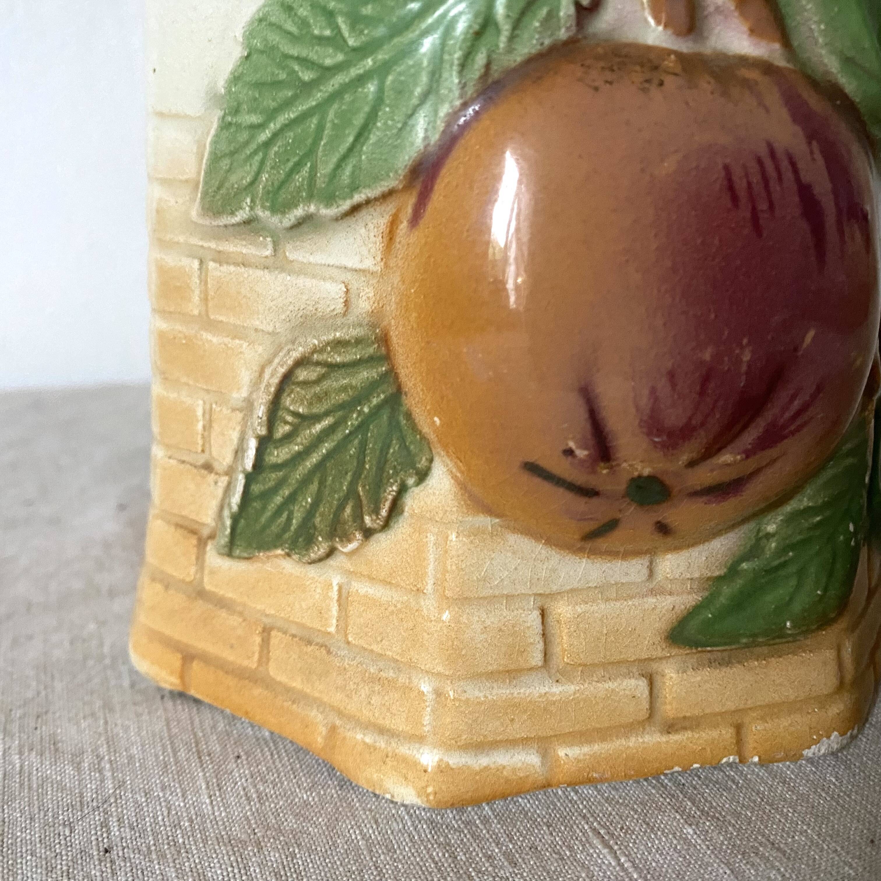 Antique pitcher in Apple slip