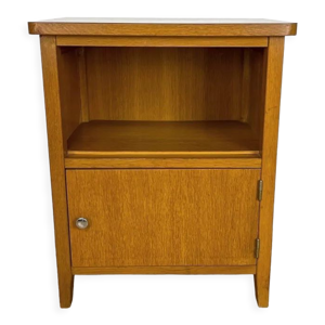 Chevet vintage bois blond - vinyle