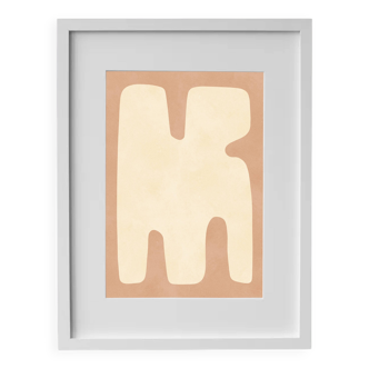 Framed contemporary painting