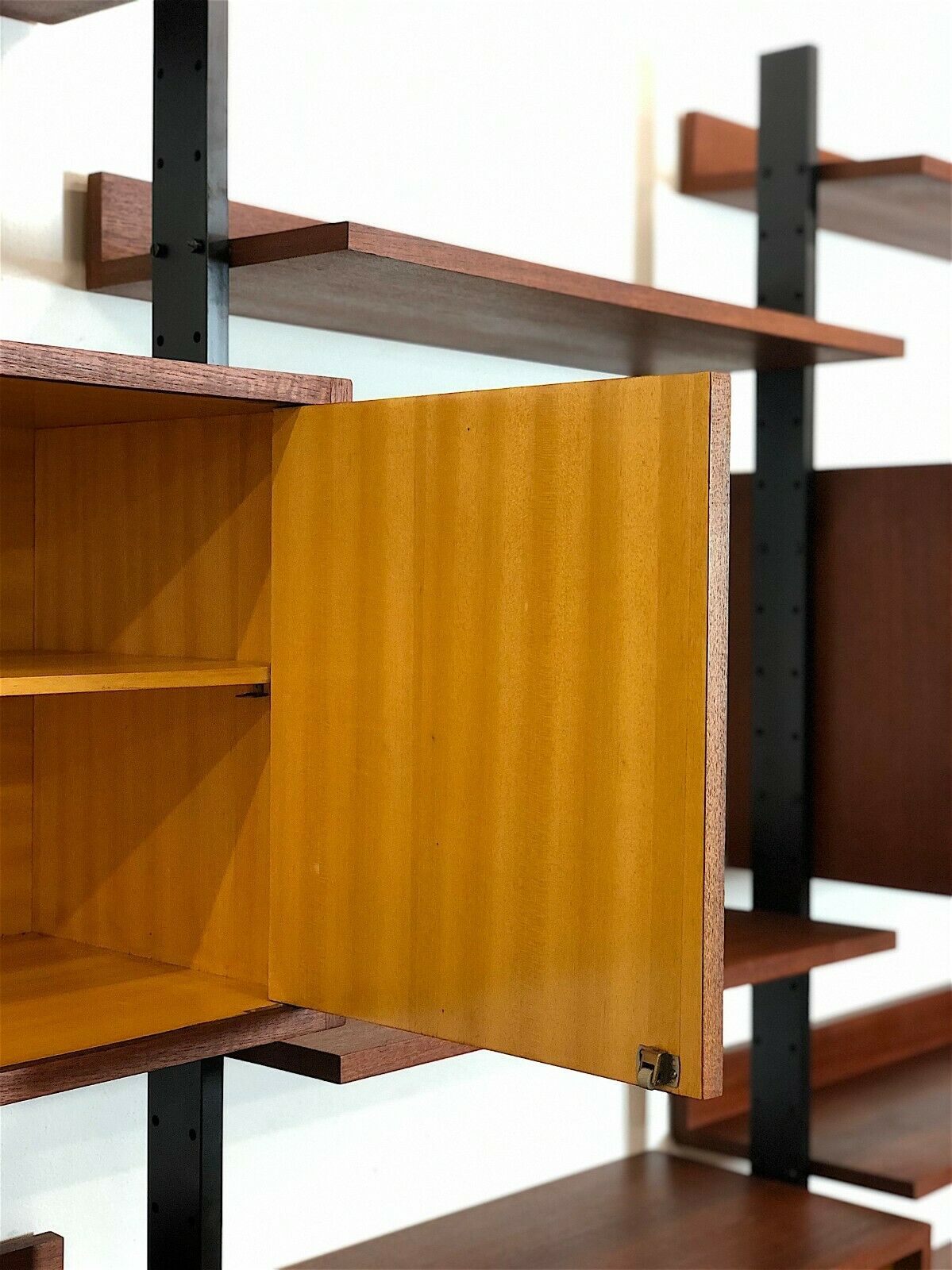 Modular storage cabinet and bookcase. Italy, 60s
