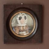 Painting. Portrait of an ancestor. 1847. Gouache on cardboard.