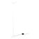 1970s Italian Murano Glass Dimmable Torchiere Floor Lamp