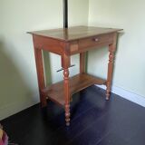 Side table, solid wood desk in Louis-Philippe style