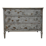 Directoire patinated chest of drawers