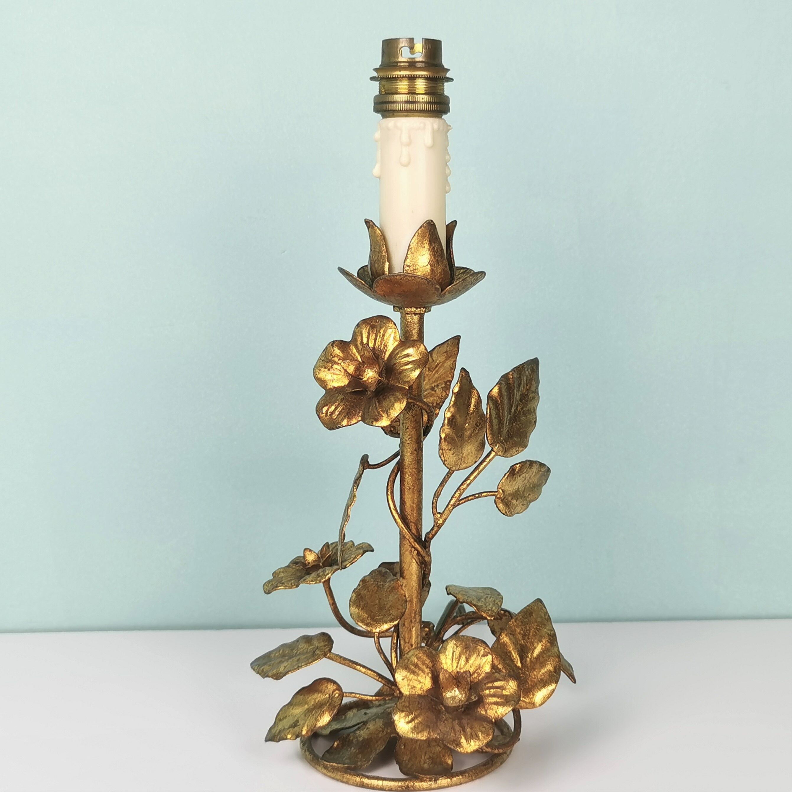 Paires de lampes "fleurs" italiennes