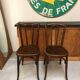 Anciennes chaises bistrot bois courbe