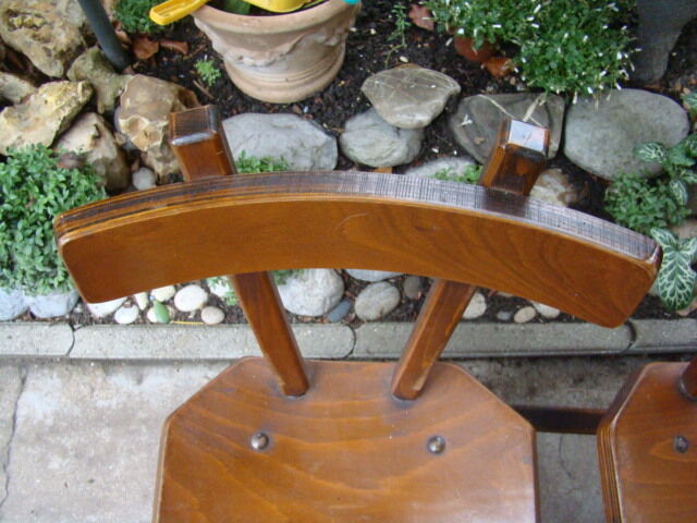 Lot of three old brutalist chairs
