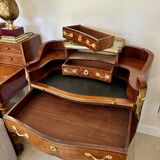 Sublime mid-tier Transition style desk, inlaid, 19th century